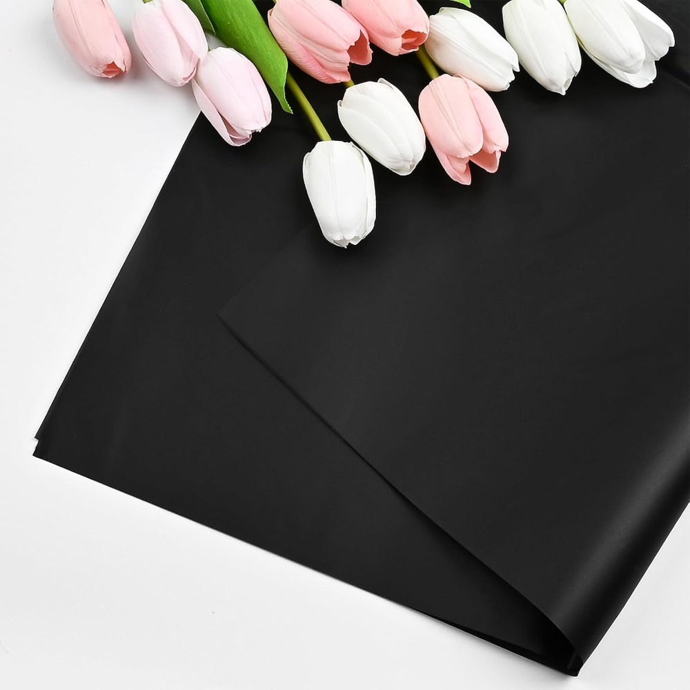 Florist Flower Supply - 방수 반투명 한국 꽃무늬 포장지 20매