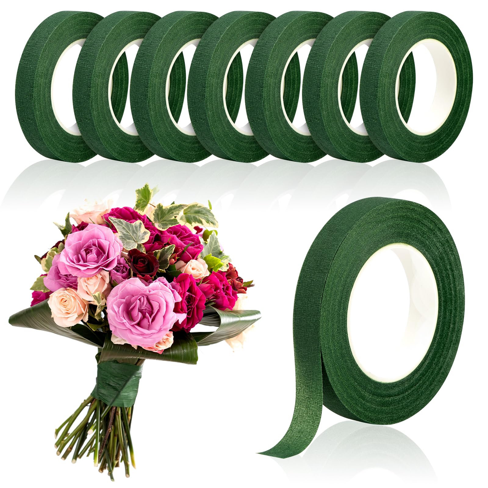 Florist Flower Supply - 20 야드 그린 꽃다발 꽃 테이프