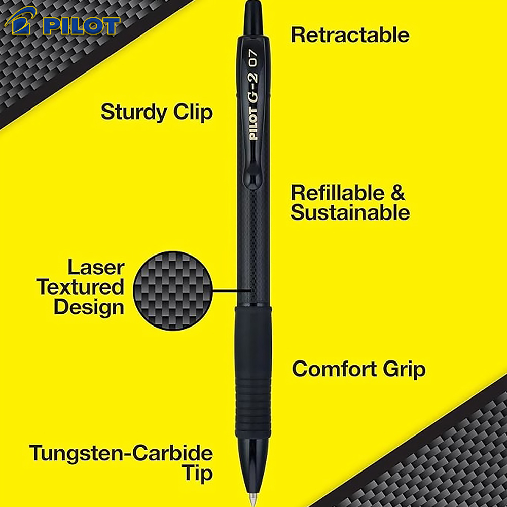 뉴 재팬 파일럿 젤펜 G2 블랙 블레이드 카본 파이버  - Pilot Pen G2 리뷰 및 가격