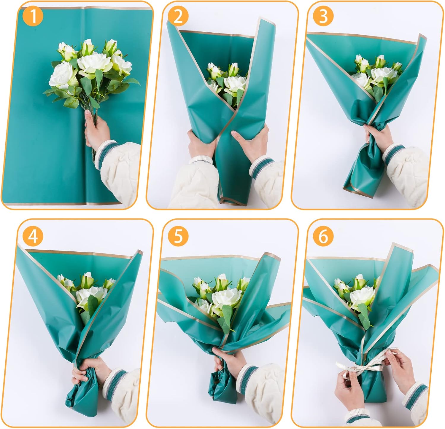 10장 8색 꽃다발 포장지, 꽃집 용품 방수 꽃다발 포 - Florist Flower Supply 리뷰 및 가격