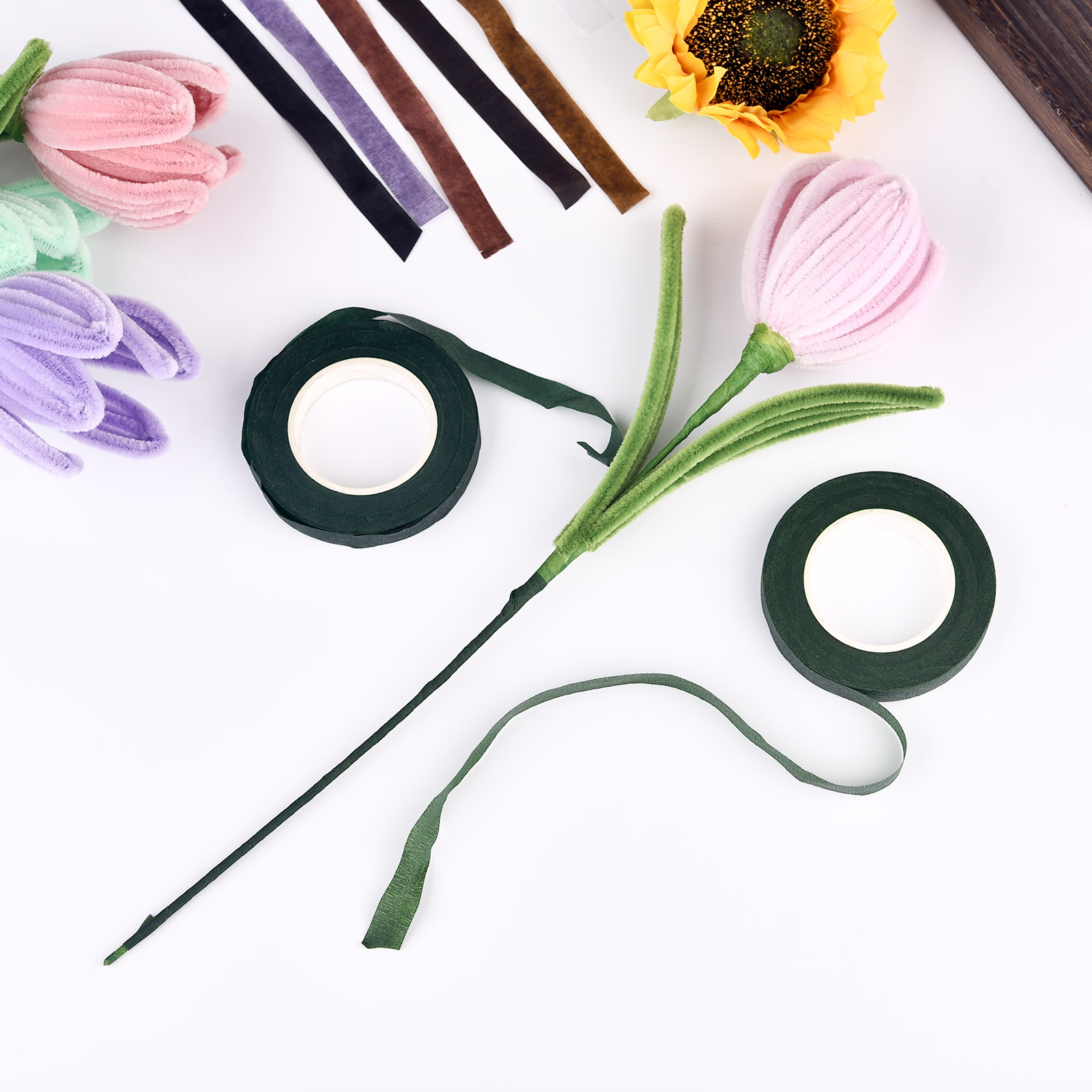 꽃무늬 스템 테이프, 단추 구멍, 인공 꽃 수술 랩,  - Florist Flower Supply 리뷰 및 가격